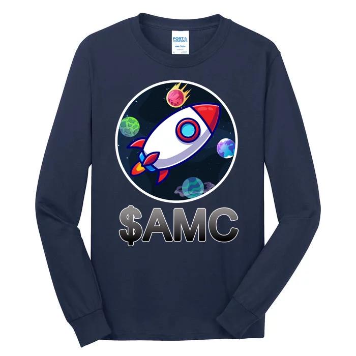 AMC Go To The Moon Rocket Ship Tall Long Sleeve T-Shirt