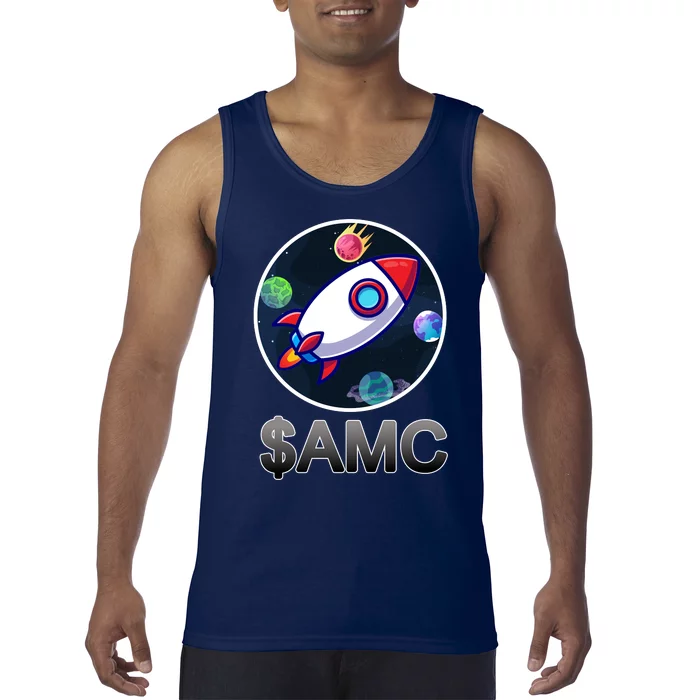 AMC Go To The Moon Rocket Ship Tank Top