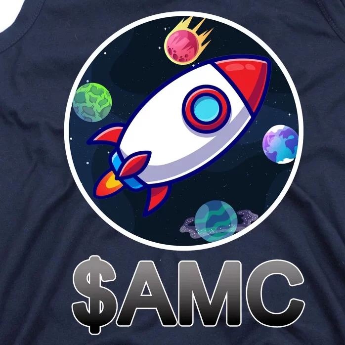 AMC Go To The Moon Rocket Ship Tank Top