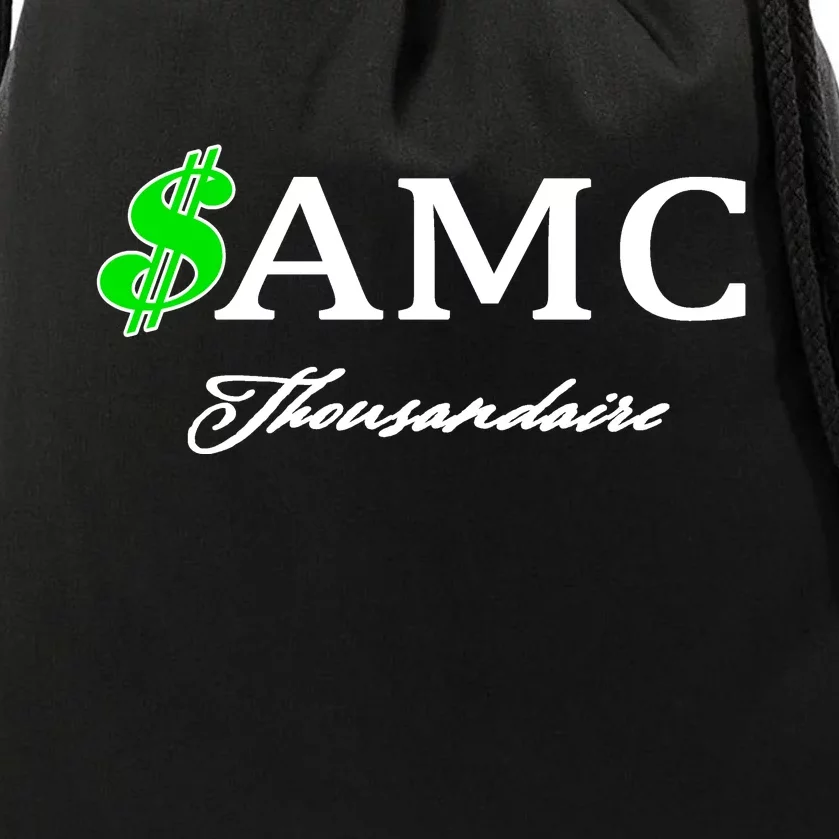 AMC Stocks Symbol Thousandaire Drawstring Bag