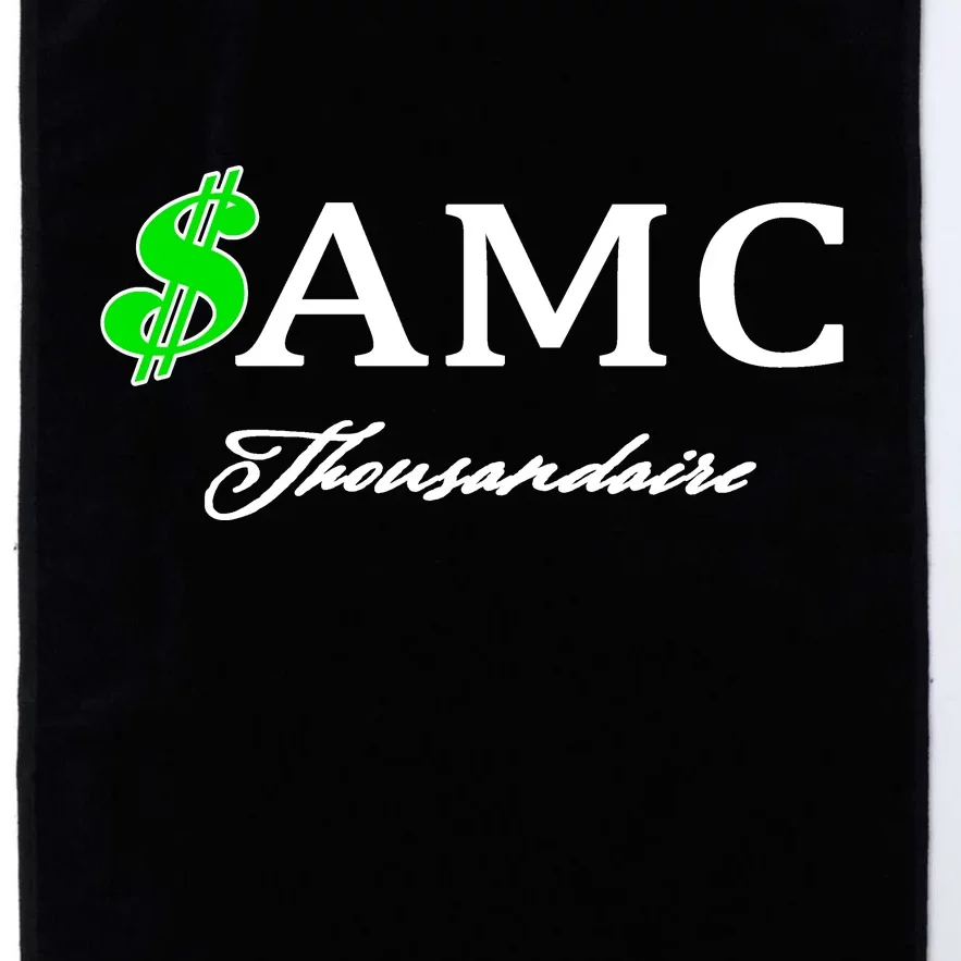 AMC Stocks Symbol Thousandaire Platinum Collection Golf Towel