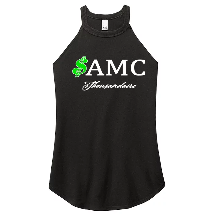 AMC Stocks Symbol Thousandaire Women’s Perfect Tri Rocker Tank