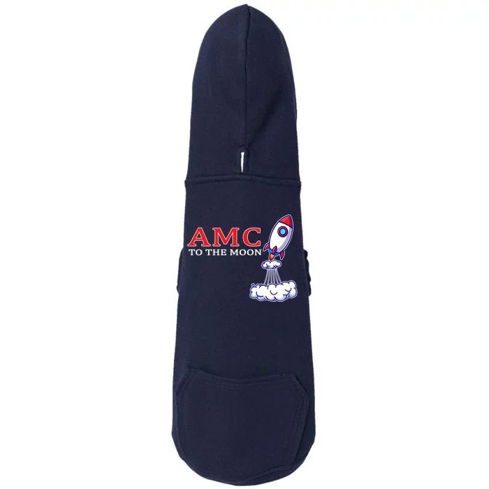 AMC Stocks To The Moon Wall Street Doggie 3-End Fleece Hoodie