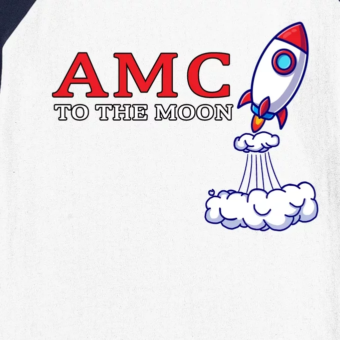 AMC Stocks To The Moon Wall Street Baseball Sleeve Shirt