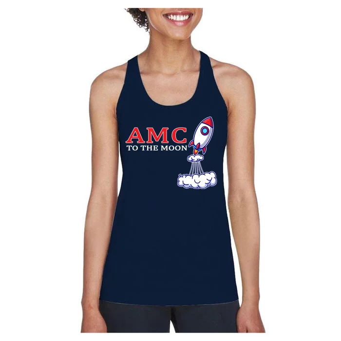 AMC Stocks To The Moon Wall Street Women's Racerback Tank