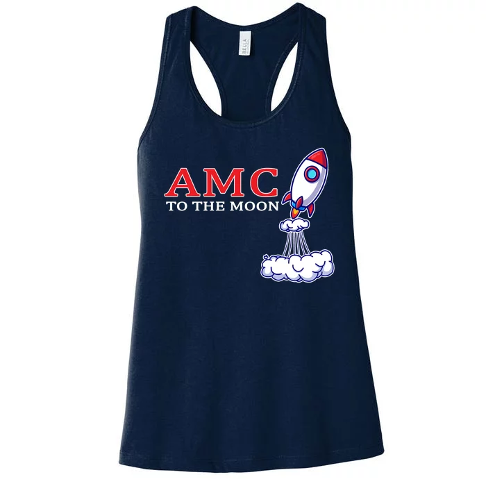 AMC Stocks To The Moon Wall Street Women's Racerback Tank