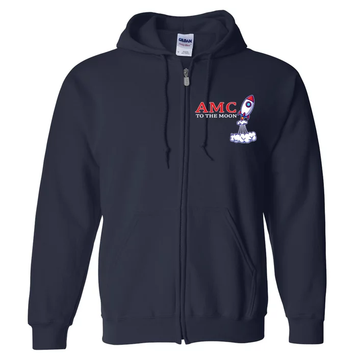 AMC Stocks To The Moon Wall Street Full Zip Hoodie