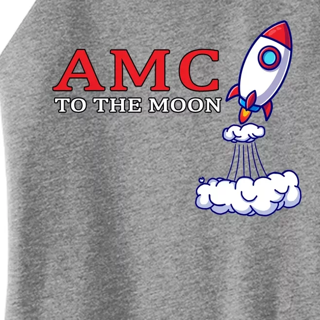 AMC Stocks To The Moon Wall Street Women’s Perfect Tri Rocker Tank