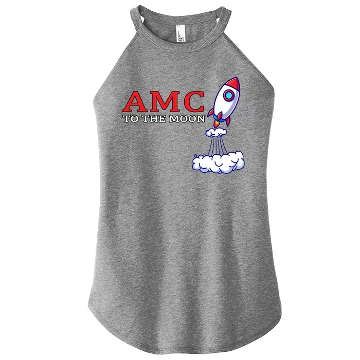 AMC Stocks To The Moon Wall Street Women’s Perfect Tri Rocker Tank