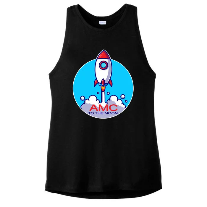 AMC To The Moon Ladies Tri-Blend Wicking Tank