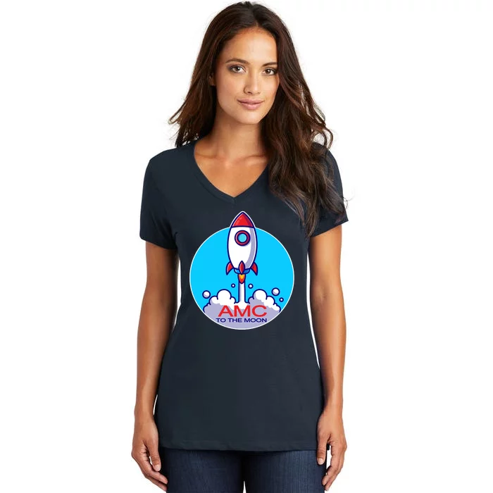 AMC To The Moon Women's V-Neck T-Shirt