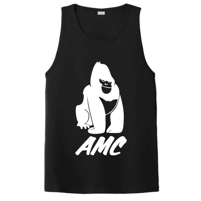 AMC To The Moon Apes Of Wall Street Performance Tank