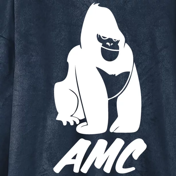 AMC To The Moon Apes Of Wall Street Hooded Wearable Blanket