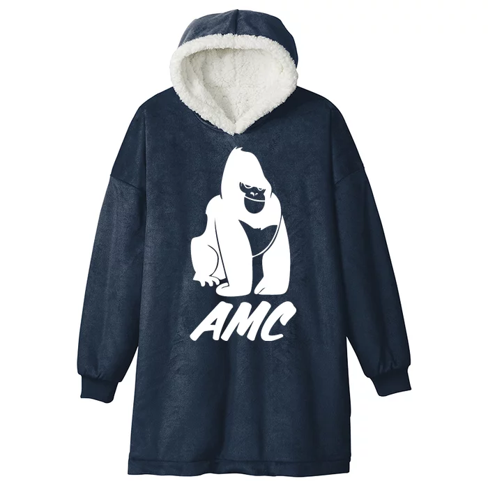 AMC To The Moon Apes Of Wall Street Hooded Wearable Blanket