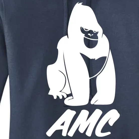 AMC To The Moon Apes Of Wall Street Women's Pullover Hoodie