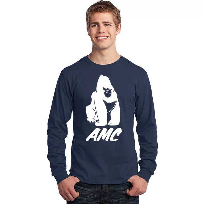 AMC To The Moon Apes Of Wall Street Tall Long Sleeve T-Shirt