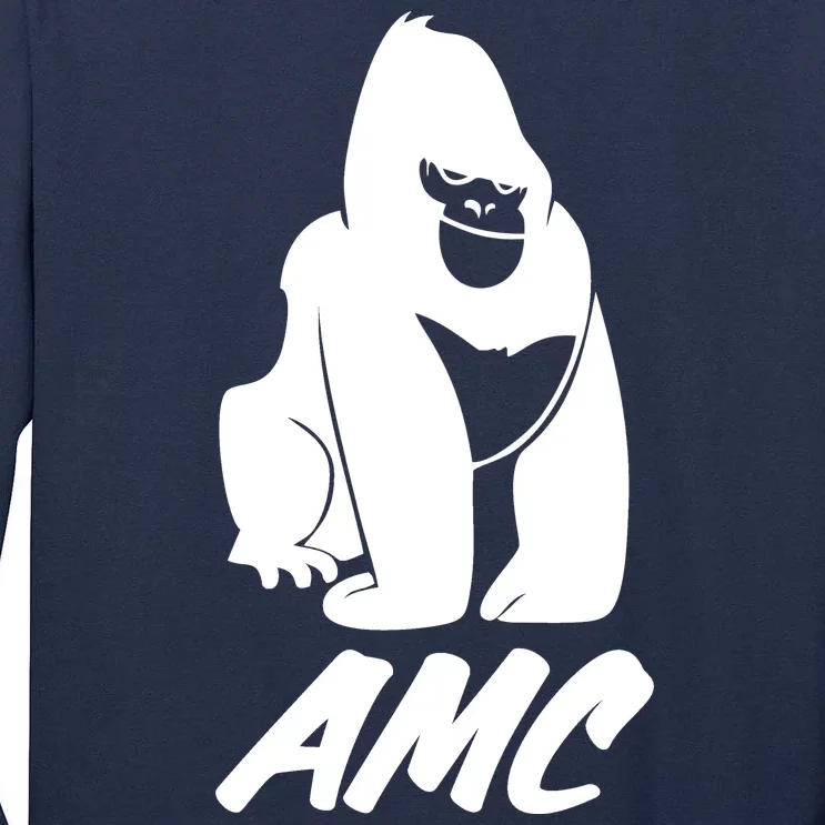 AMC To The Moon Apes Of Wall Street Tall Long Sleeve T-Shirt