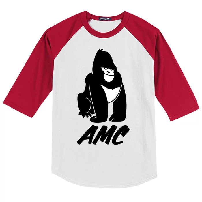 AMC To The Moon Apes Of Wall Street Kids Colorblock Raglan Jersey