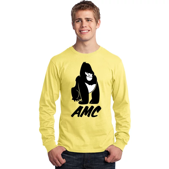 AMC To The Moon Apes Of Wall Street Long Sleeve Shirt