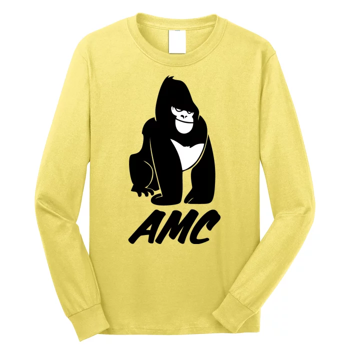 AMC To The Moon Apes Of Wall Street Long Sleeve Shirt