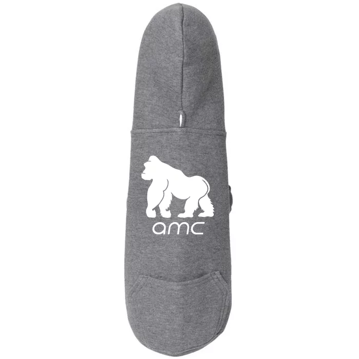 AMC To the moon Short Squeeze Ape Doggie 3-End Fleece Hoodie