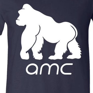 AMC To the moon Short Squeeze Ape V-Neck T-Shirt