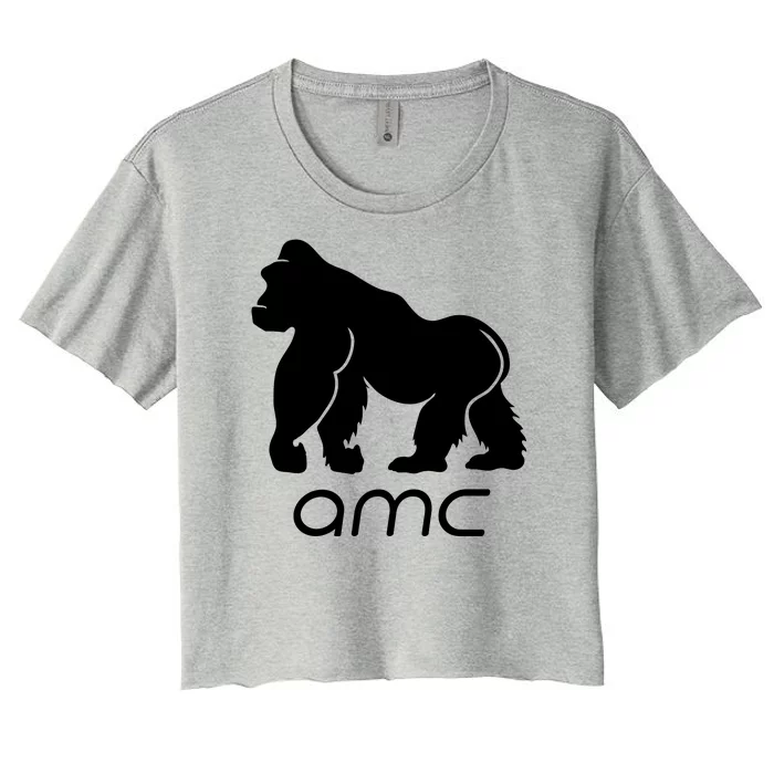 AMC To the moon Short Squeeze Ape Women's Crop Top Tee