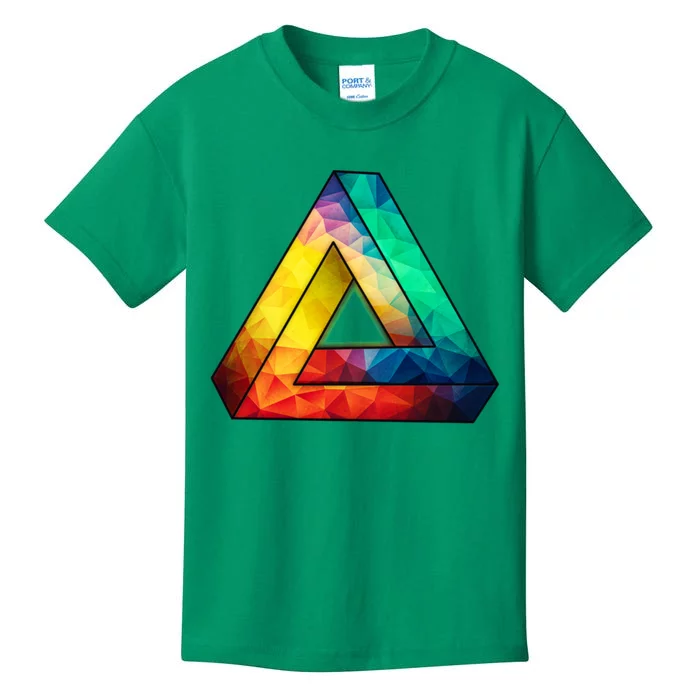 Abstract Multi Color Cubizm Painting Kids T-Shirt