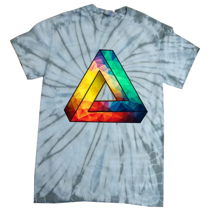 Abstract Multi Color Cubizm Painting Tie-Dye T-Shirt