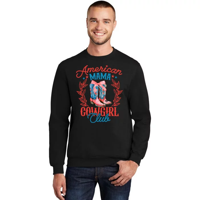 American Mama Cowgirl Club Retro Western Sweatshirt