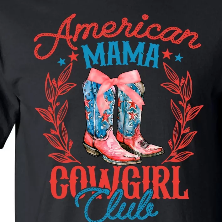 American Mama Cowgirl Club Retro Western Tall T-Shirt