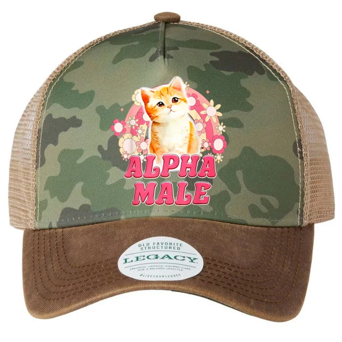 Alpha Male Cat Kitten Funny Legacy Tie Dye Trucker Hat