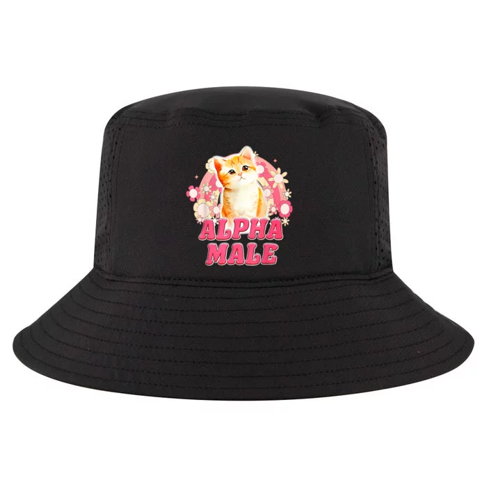 Alpha Male Cat Kitten Funny Cool Comfort Performance Bucket Hat