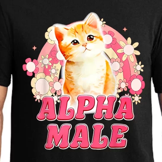 Alpha Male Cat Kitten Funny Pajama Set