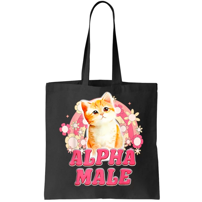 Alpha Male Cat Kitten Funny Tote Bag