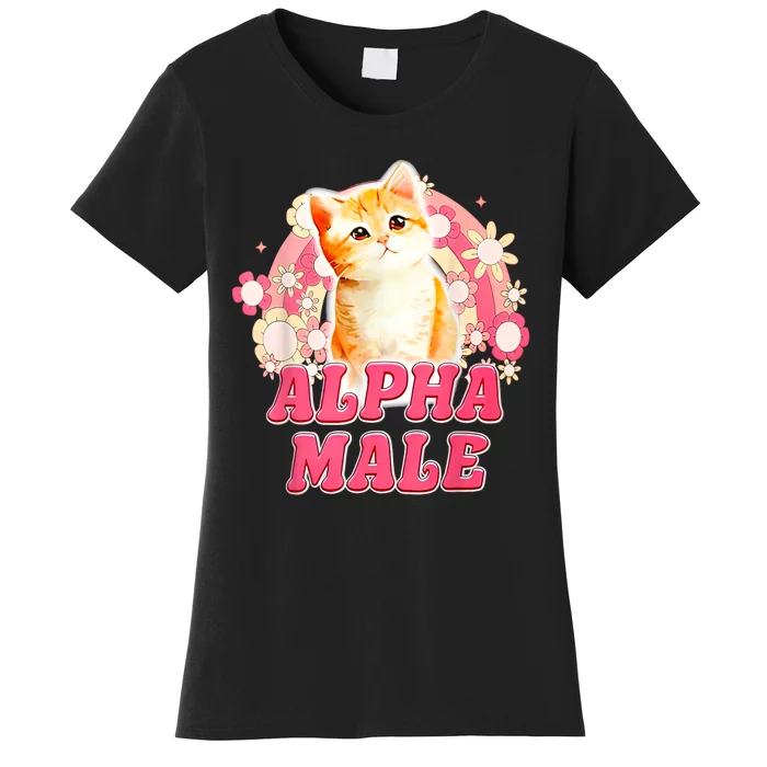 Alpha Male Cat Kitten Funny Women's T-Shirt