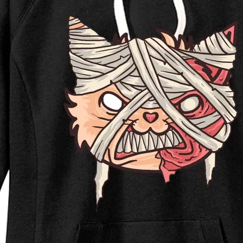 Angry Mummy Cat Women's Fleece Hoodie