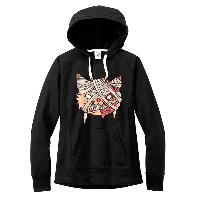 Angry Mummy Cat Women's Fleece Hoodie