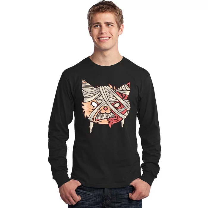 Angry Mummy Cat Tall Long Sleeve T-Shirt