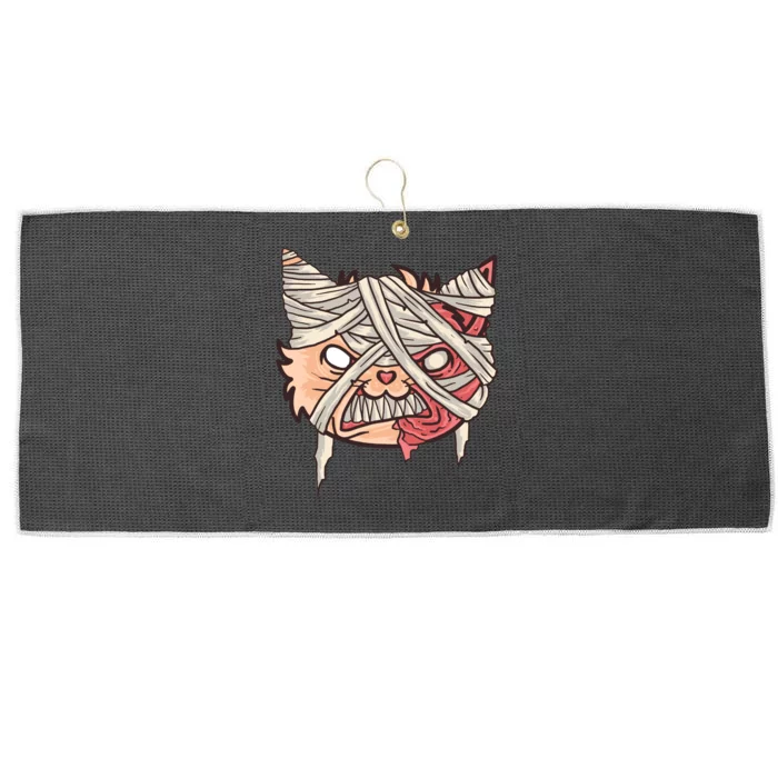 Angry Mummy Cat Large Microfiber Waffle Golf Towel