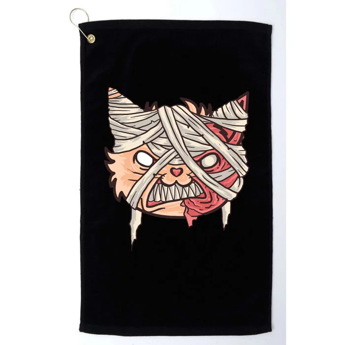 Angry Mummy Cat Platinum Collection Golf Towel