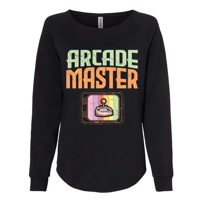 Arcade Master Classic Controller Retro Gaming Arcade Gift Womens California Wash Sweatshirt