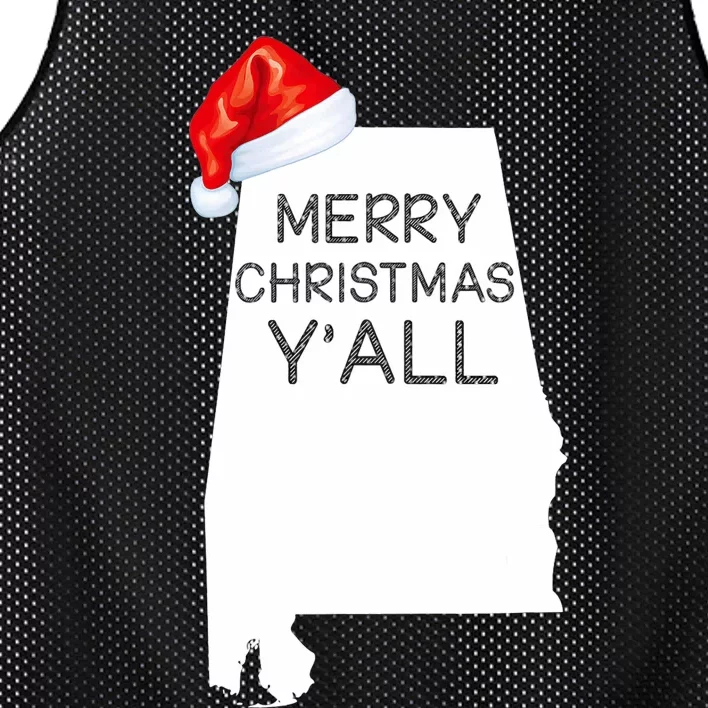 Alabama Merry Christmas YAll Alabama Christmas Mesh Reversible Basketball Jersey Tank