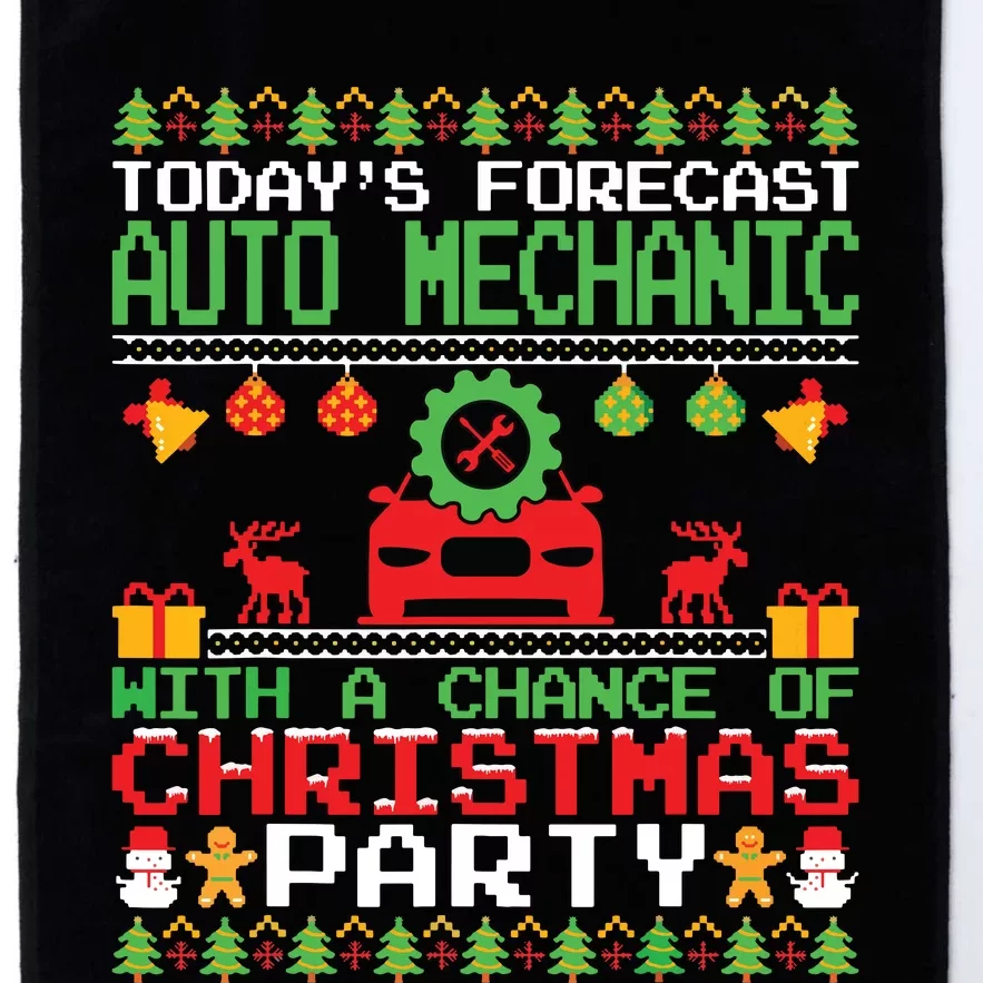 Auto Mechanic Christmas Party Car Mechanic Xmas Ugly Style Platinum Collection Golf Towel