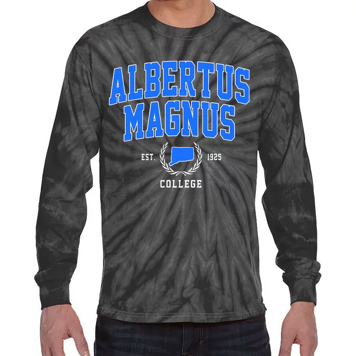 Albertus Magnus College Arch Tie-Dye Long Sleeve Shirt