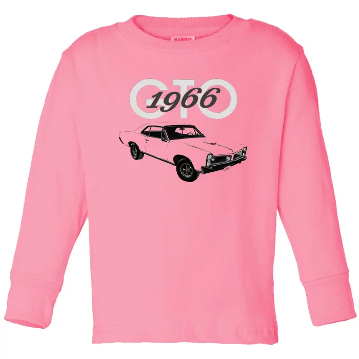 American Muscle Cars1966 Gto Classic Cars Car Guys 1960s Toddler Long Sleeve Shirt