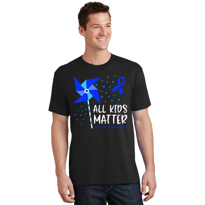 All Matter Child Abuse Prevention Awareness Pinwheel T-Shirt