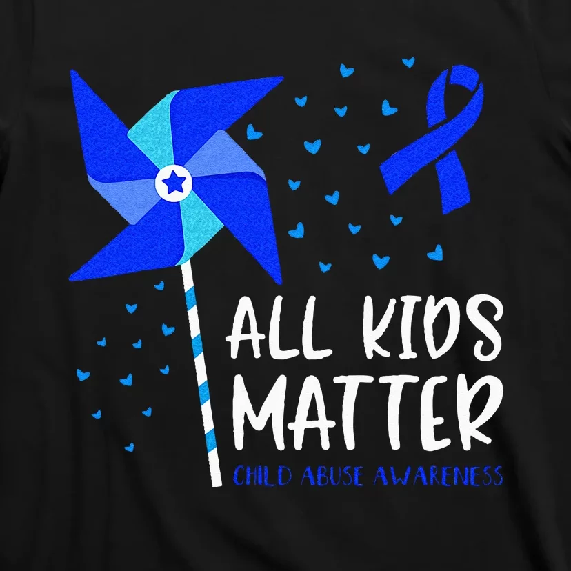 All Matter Child Abuse Prevention Awareness Pinwheel T-Shirt