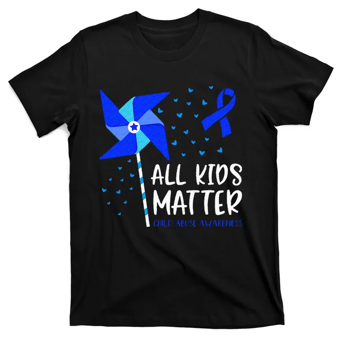 All Matter Child Abuse Prevention Awareness Pinwheel T-Shirt