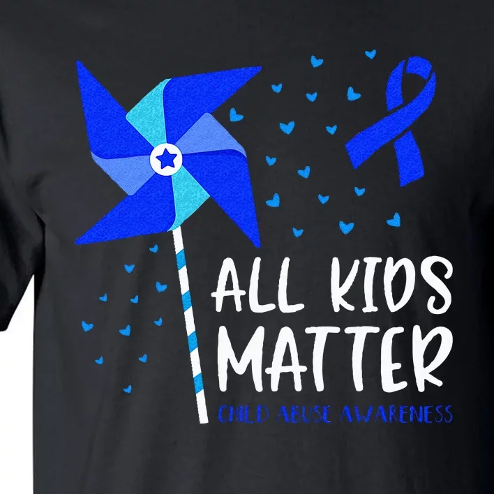 All Matter Child Abuse Prevention Awareness Pinwheel Tall T-Shirt